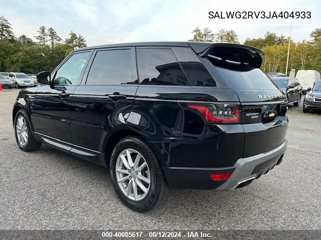 SALWG2RV3JA404933 2018 Land Rover Range Rover Sport Se