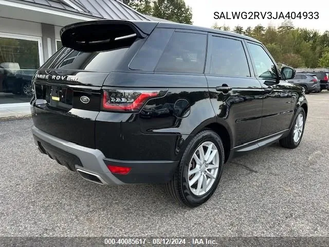 SALWG2RV3JA404933 2018 Land Rover Range Rover Sport Se