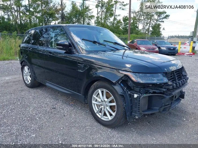 SALWG2RVXJA408106 2018 Land Rover Range Rover Sport Se