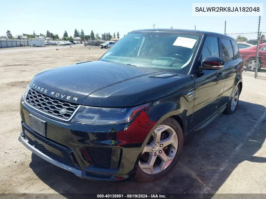 2018 Land Rover Range Rover Sport Hse Td6 VIN: SALWR2RK8JA182048 Lot: 40135951