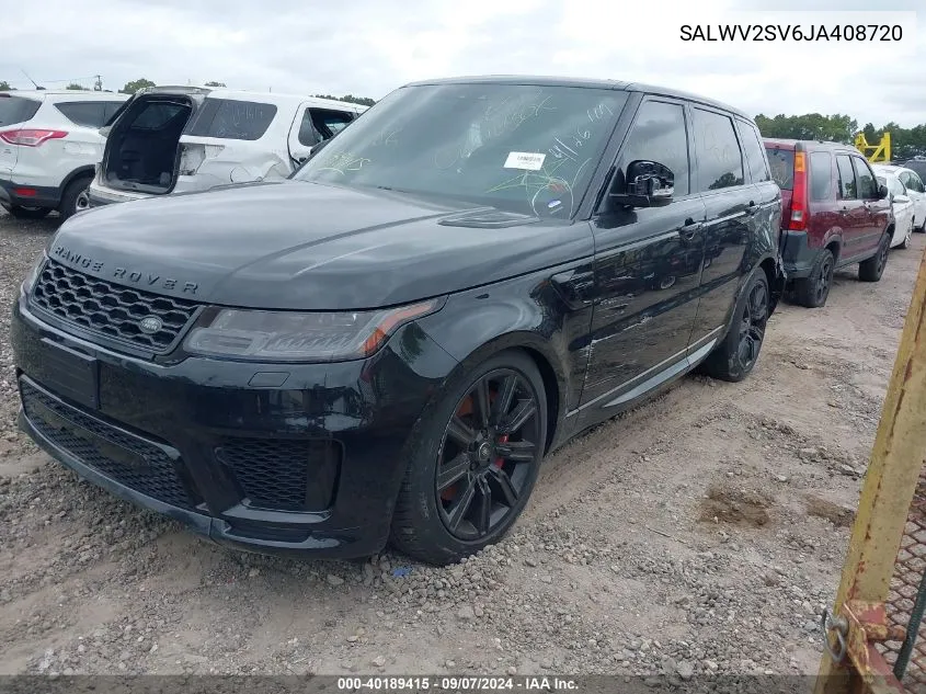 SALWV2SV6JA408720 2018 Land Rover Range Rover Sport Hse Dynamic