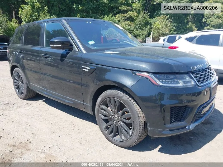 2018 Land Rover Range Rover Sport Supercharged/Supercharged Dynamic VIN: SALWR2REXJA800206 Lot: 40262458