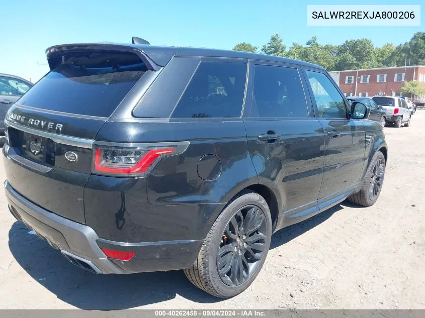 SALWR2REXJA800206 2018 Land Rover Range Rover Sport Supercharged/Supercharged Dynamic