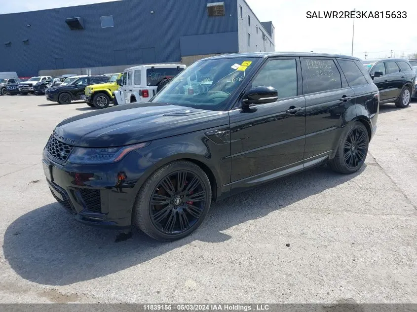 SALWR2RE3KA815633 2019 Land Rover Range Rover Sport Dynamic