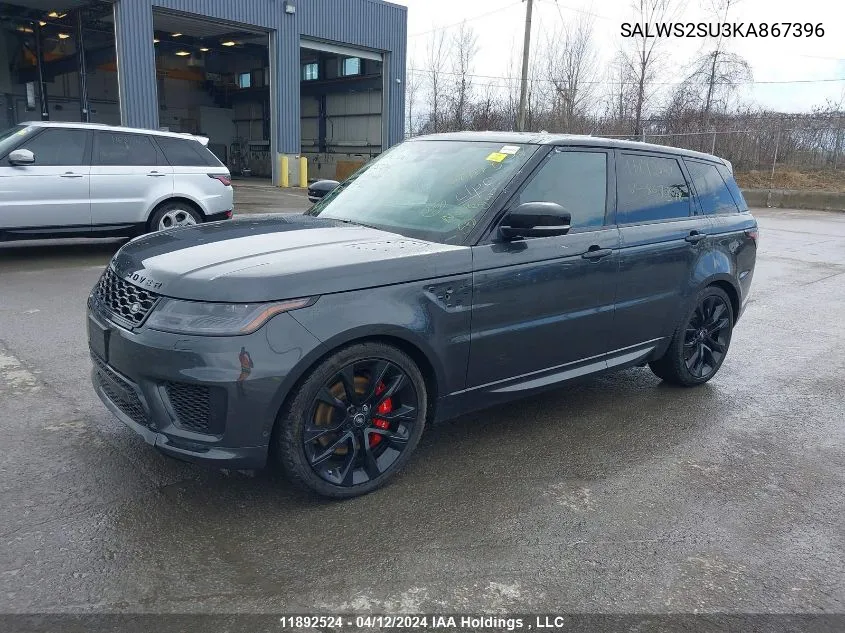 SALWS2SU3KA867396 2019 Land Rover Range Rover Sport Hst