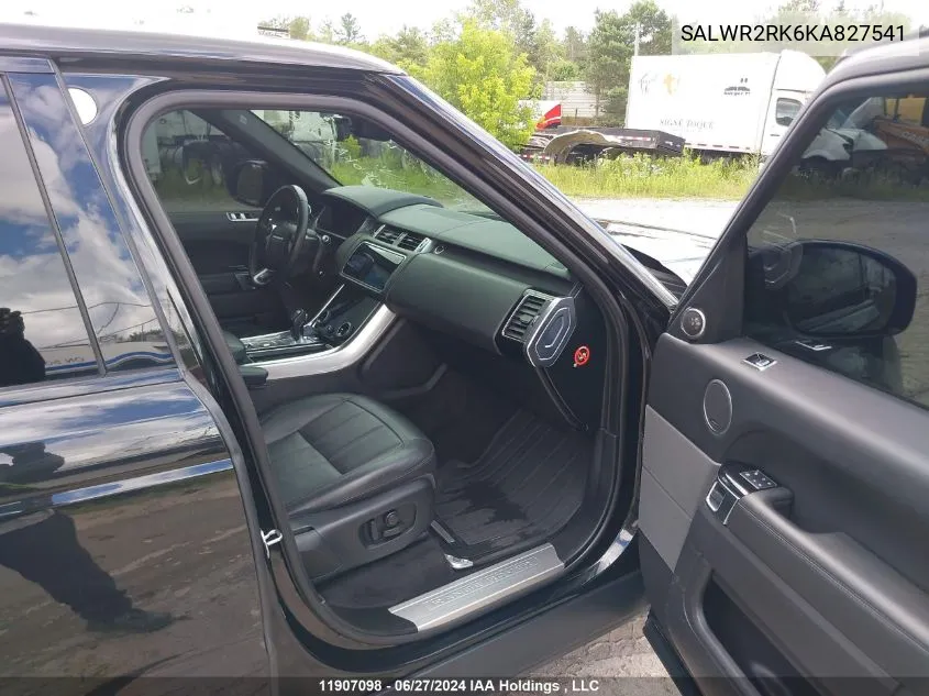 SALWR2RK6KA827541 2019 Land Rover Range Rover Sport