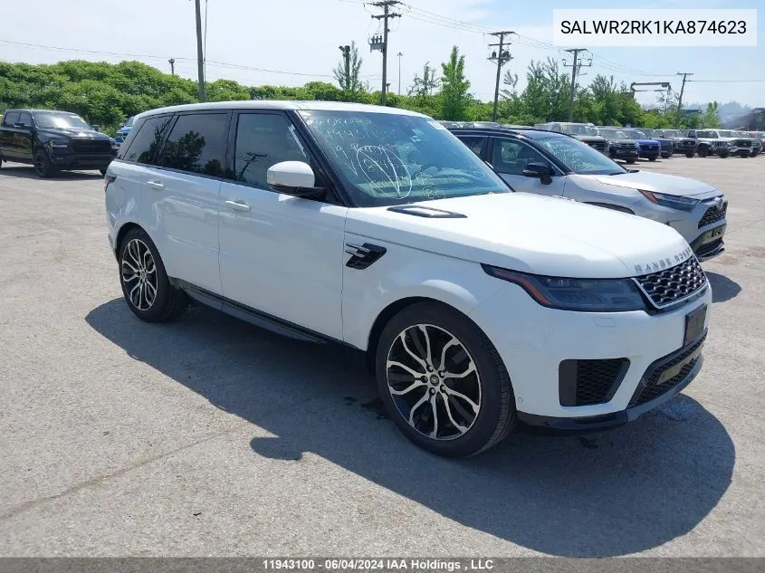 SALWR2RK1KA874623 2019 Land Rover Range Rover Sport