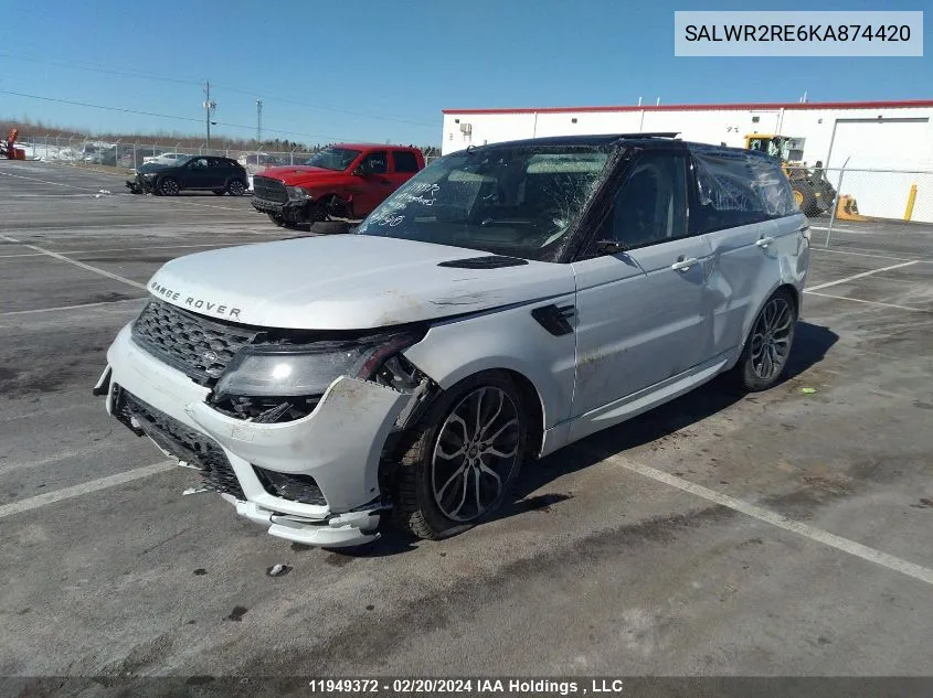 SALWR2RE6KA874420 2019 Land Rover Range Rover Sport