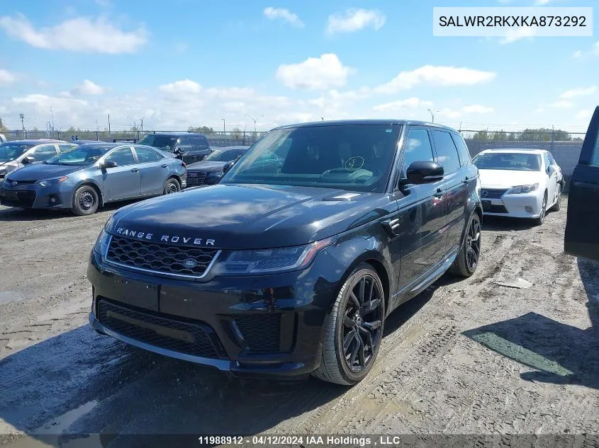 SALWR2RKXKA873292 2019 Land Rover Range Rover Sport