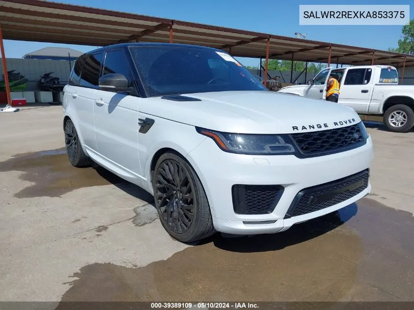 2019 Land Rover Range Rover Sport Supercharged Dynamic VIN: SALWR2REXKA853375 Lot: 39389109