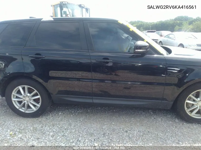 SALWG2RV6KA416561 2019 Land Rover Range Rover Sport Se