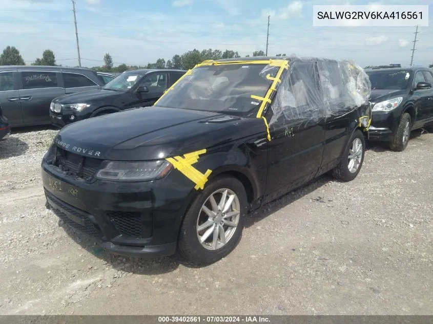 SALWG2RV6KA416561 2019 Land Rover Range Rover Sport Se