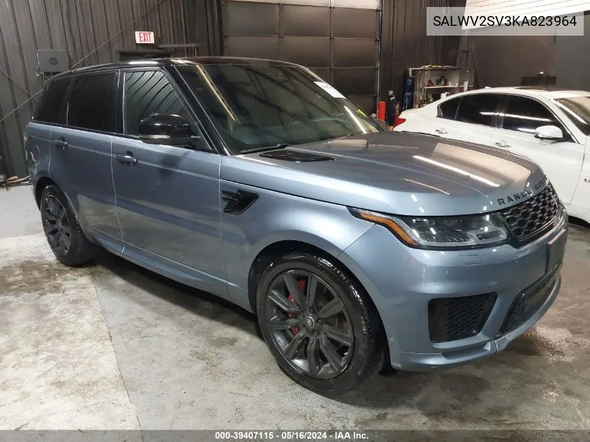 2019 Land Rover Range Rover Sport Hse Dynamic VIN: SALWV2SV3KA823964 Lot: 39407115