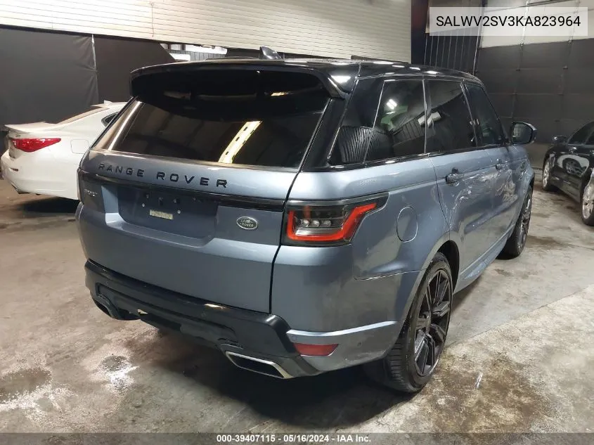 SALWV2SV3KA823964 2019 Land Rover Range Rover Sport Hse Dynamic