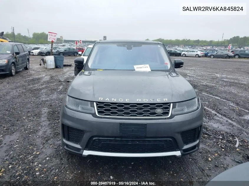 2019 Land Rover Range Rover Sport Hse VIN: SALWR2RV6KA845824 Lot: 39407519