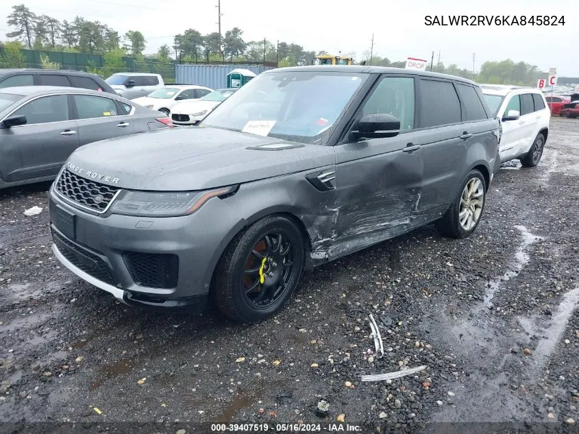 2019 Land Rover Range Rover Sport Hse VIN: SALWR2RV6KA845824 Lot: 39407519