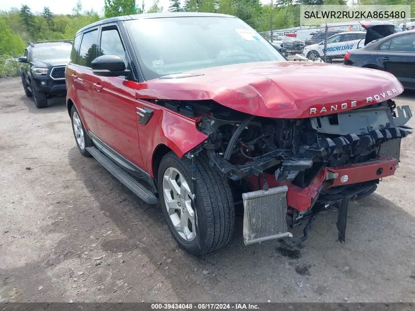 SALWR2RU2KA865480 2019 Land Rover Range Rover Sport Hse Mhev