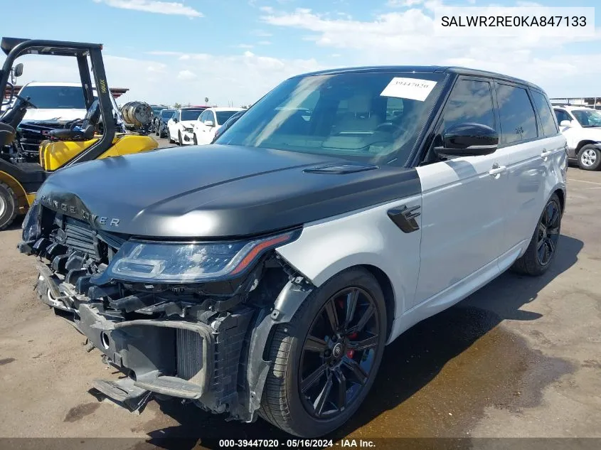 2019 Land Rover Range Rover Sport Supercharged Dynamic VIN: SALWR2RE0KA847133 Lot: 39447020