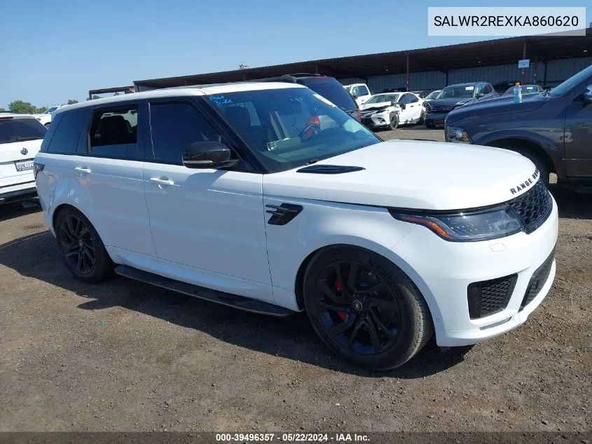 2019 Land Rover Range Rover Sport Supercharged Dynamic VIN: SALWR2REXKA860620 Lot: 39496357