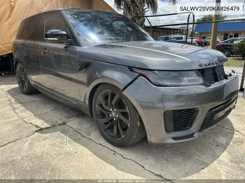 2019 Land Rover Range Rover Sport VIN: SALWV2SV0KA826479 Lot: 39499165