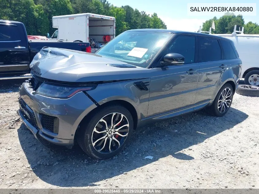 2019 Land Rover Range Rover Sport Autobiography VIN: SALWV2RE8KA840880 Lot: 39525445