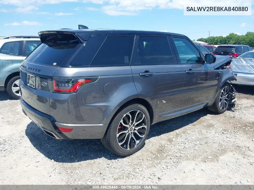 SALWV2RE8KA840880 2019 Land Rover Range Rover Sport Autobiography