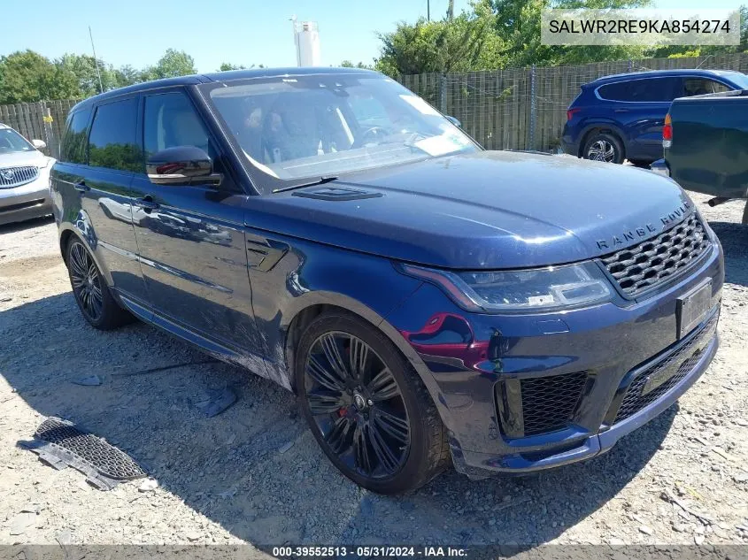 2019 Land Rover Range Rover Sport Supercharged Dynamic VIN: SALWR2RE9KA854274 Lot: 39552513