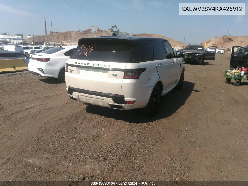 SALWV2SV4KA426912 2019 Land Rover Range Rover Sport Hse Dynamic