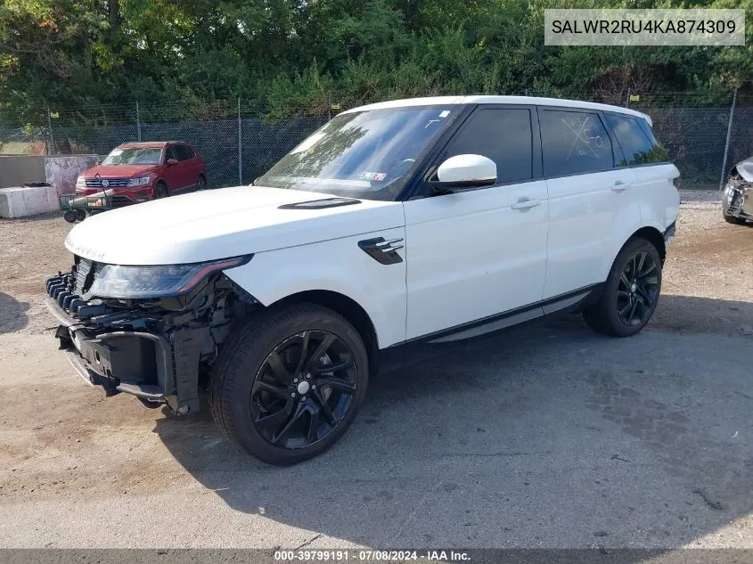 SALWR2RU4KA874309 2019 Land Rover Range Rover Sport Hse Mhev