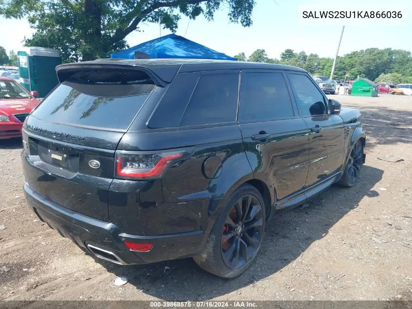 SALWS2SU1KA866036 2019 Land Rover Range Rover Sport Hst Mhev