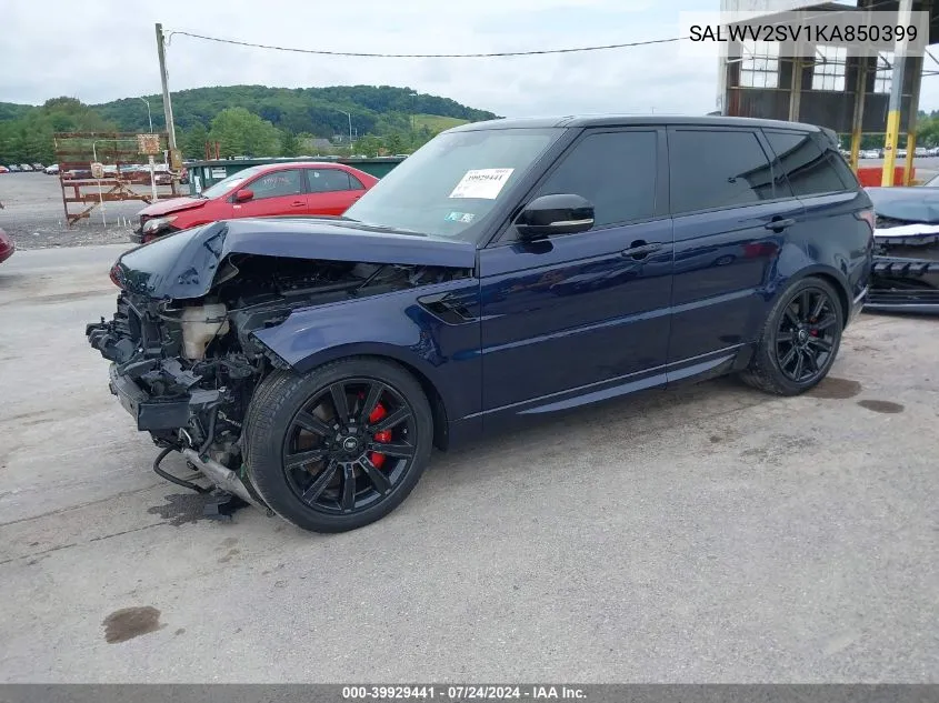 SALWV2SV1KA850399 2019 Land Rover Range Rover Sport Hse Dynamic