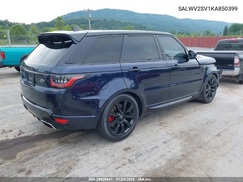 SALWV2SV1KA850399 2019 Land Rover Range Rover Sport Hse Dynamic