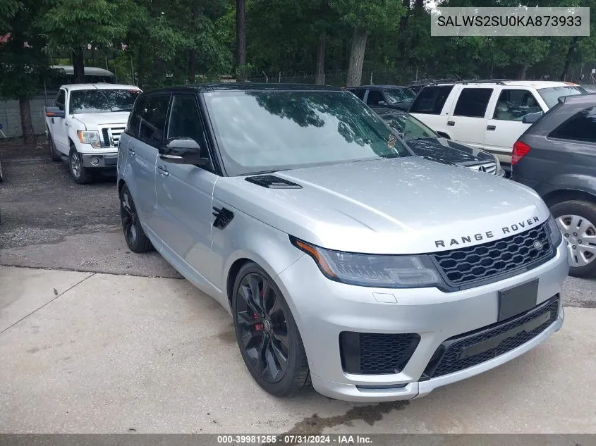 2019 Land Rover Range Rover Sport Hst Mhev VIN: SALWS2SU0KA873933 Lot: 39981255