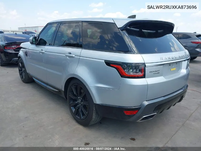 SALWR2RUXKA873696 2019 Land Rover Range Rover Sport Hse Mhev