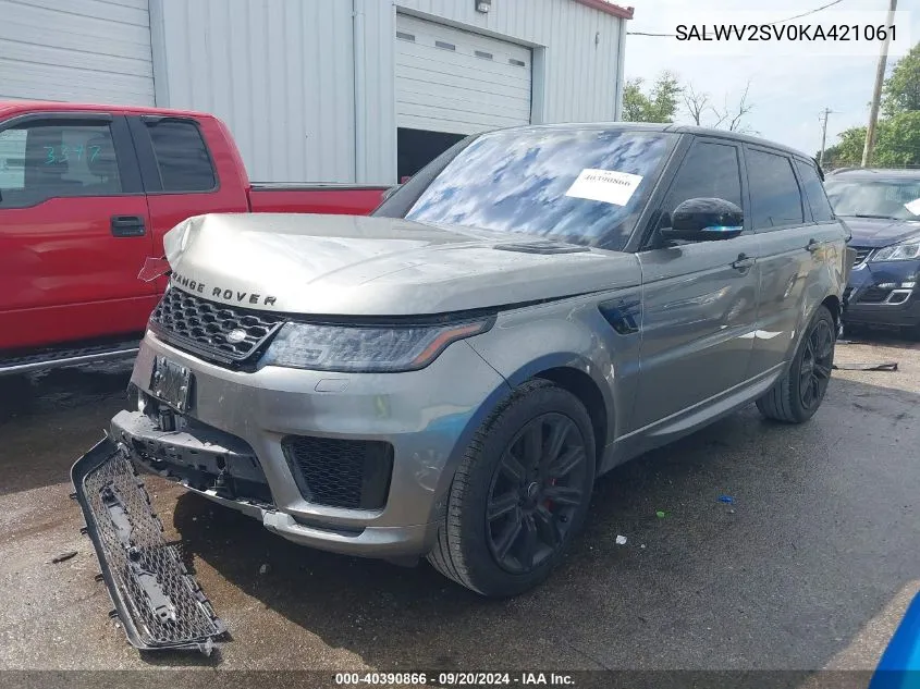 SALWV2SV0KA421061 2019 Land Rover Range Rover Sport Hse Dynamic