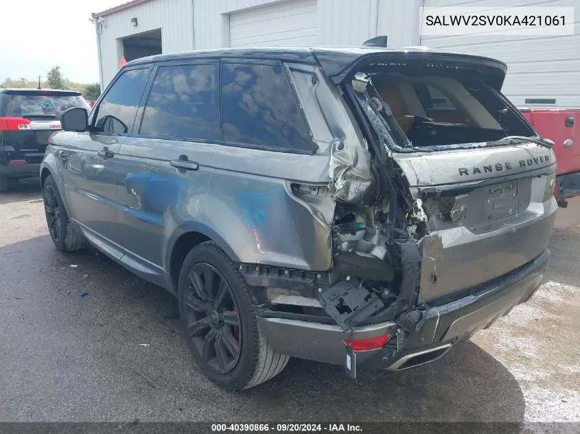 SALWV2SV0KA421061 2019 Land Rover Range Rover Sport Hse Dynamic