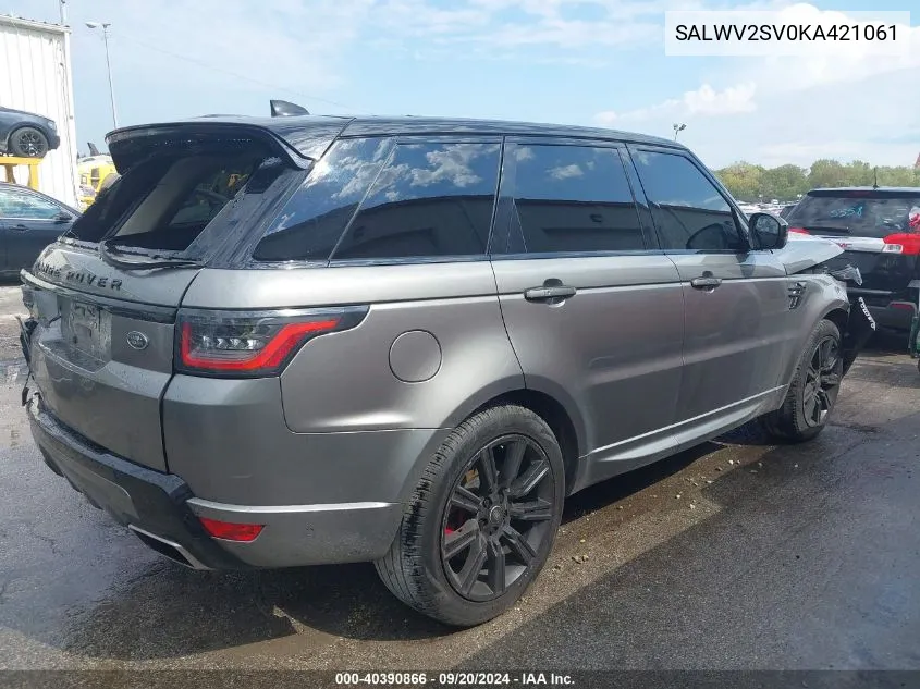 SALWV2SV0KA421061 2019 Land Rover Range Rover Sport Hse Dynamic