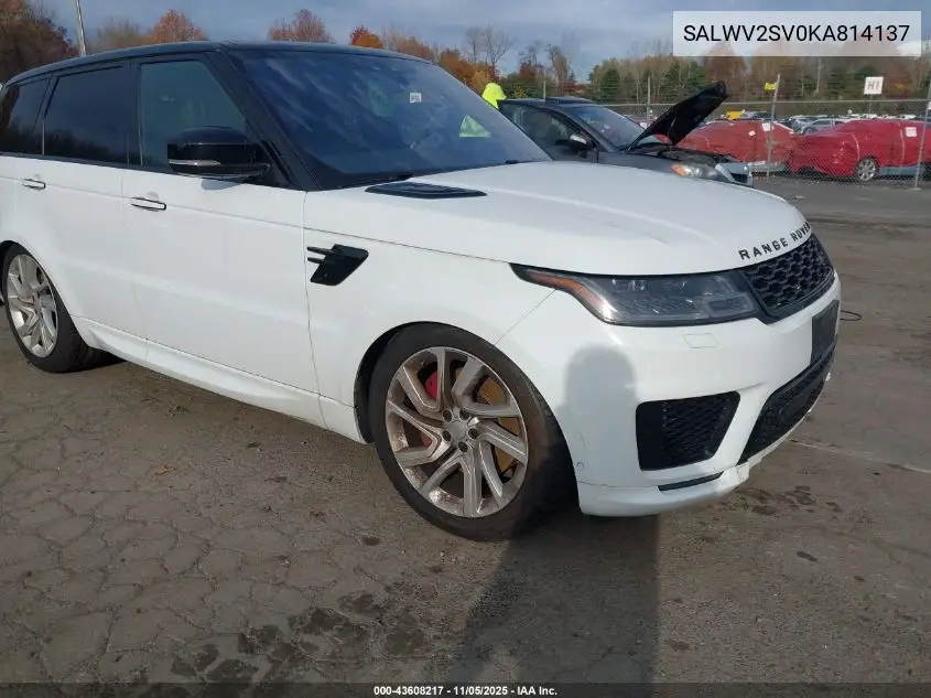 SALWV2SV0KA814137 2019 Land Rover Range Rover Sport Hse Dynamic