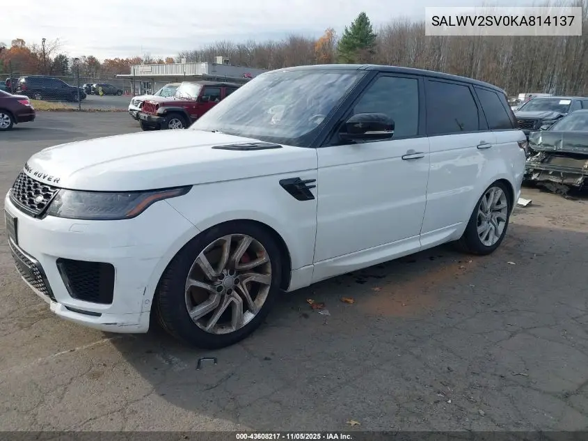 SALWV2SV0KA814137 2019 Land Rover Range Rover Sport Hse Dynamic