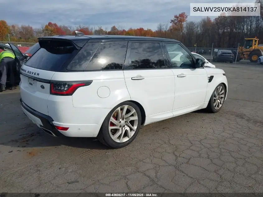SALWV2SV0KA814137 2019 Land Rover Range Rover Sport Hse Dynamic
