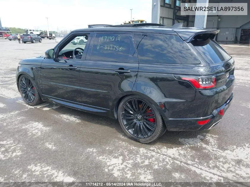 SALWR2SE1LA897356 2020 Land Rover Range Rover Sport P525 Hse