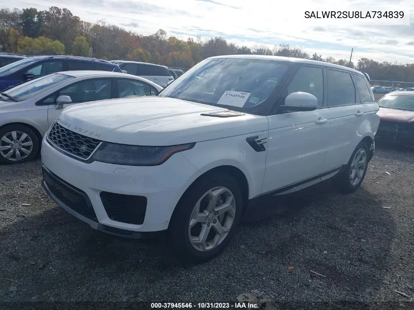 SALWR2SU8LA734839 2020 Land Rover Range Rover Sport Hse Mhev