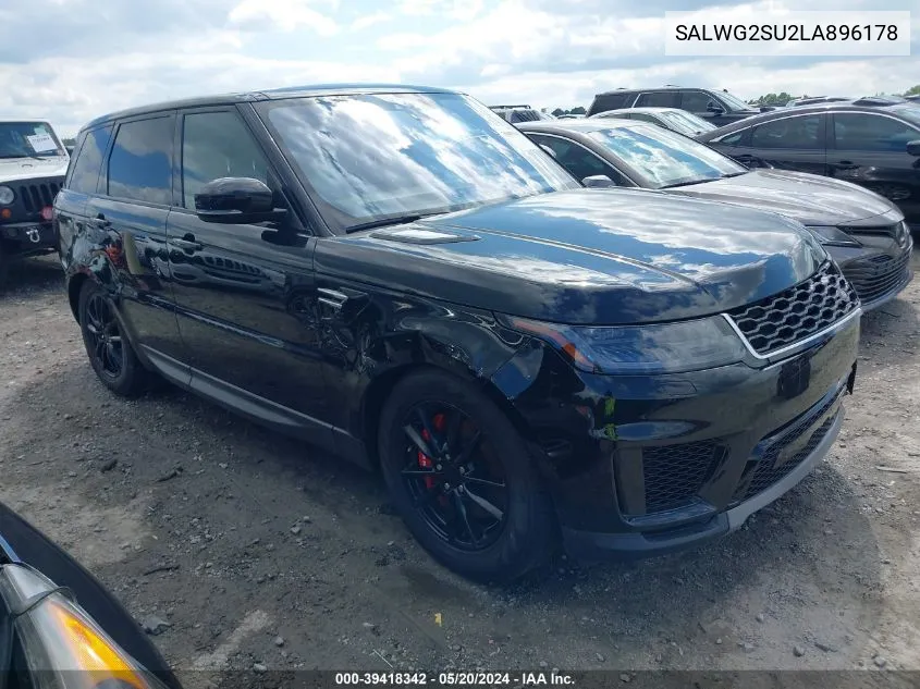 2020 Land Rover Range Rover Sport Se Mhev VIN: SALWG2SU2LA896178 Lot: 39418342