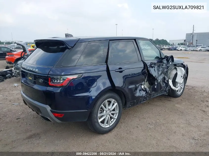 2020 Land Rover Range Rover Sport Se Mhev VIN: SALWG2SUXLA709821 Lot: 39422208