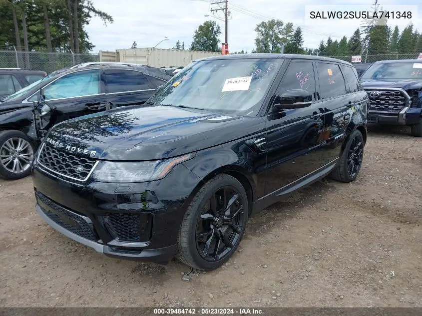 2020 Land Rover Range Rover Sport Se Mhev VIN: SALWG2SU5LA741348 Lot: 39484742