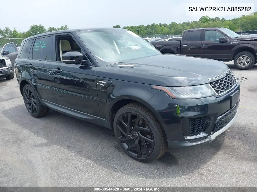 2020 Land Rover Range Rover Sport Se Td6 VIN: SALWG2RK2LA885282 Lot: 39544620