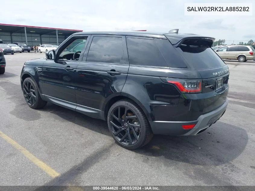 2020 Land Rover Range Rover Sport Se Td6 VIN: SALWG2RK2LA885282 Lot: 39544620