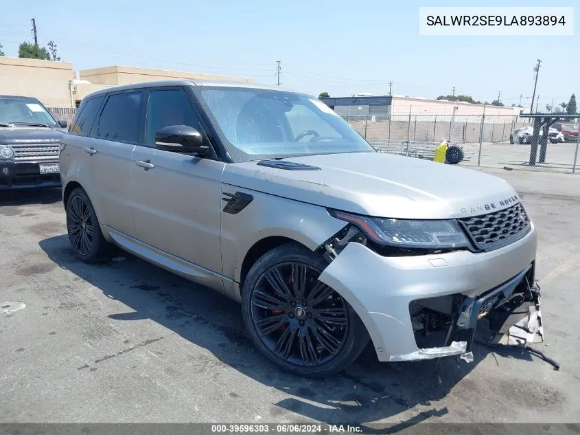 2020 Land Rover Range Rover Sport Hse Dynamic VIN: SALWR2SE9LA893894 Lot: 39596303