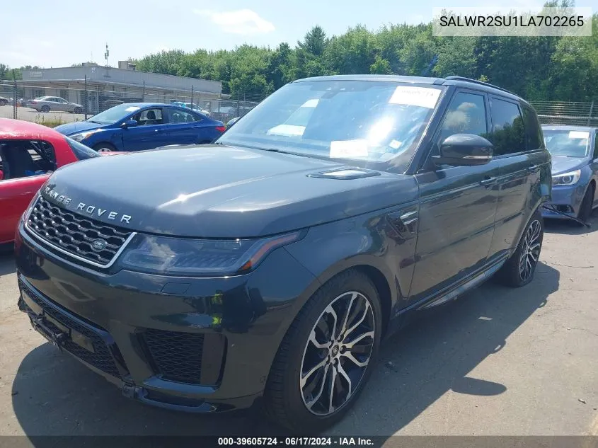 SALWR2SU1LA702265 2020 Land Rover Range Rover Sport Hse Mhev