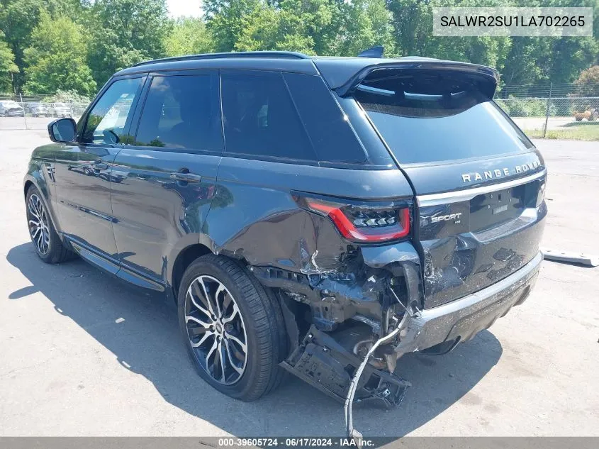 SALWR2SU1LA702265 2020 Land Rover Range Rover Sport Hse Mhev